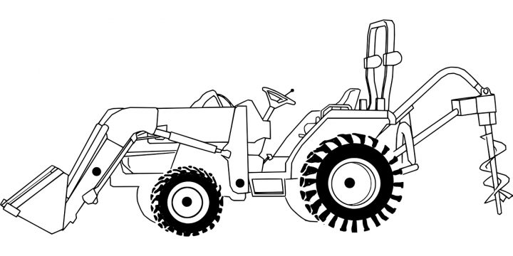 Tracteur A Colorier – En Tribu En Tribu avec Tracteur À Colorier