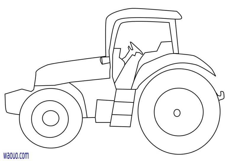 Tracteur Coloriage Tracteur Gratuit Imprimer Et Colorier avec Dessin Animé De Tracteur John Deere