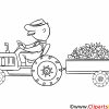 Tracteur Dessin À Télécharger – Campagne À Colorier - Ferme avec Tracteur À Colorier