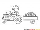 Tracteur Dessin À Télécharger – Campagne À Colorier - Ferme pour Dessin De Tracteur À Colorier