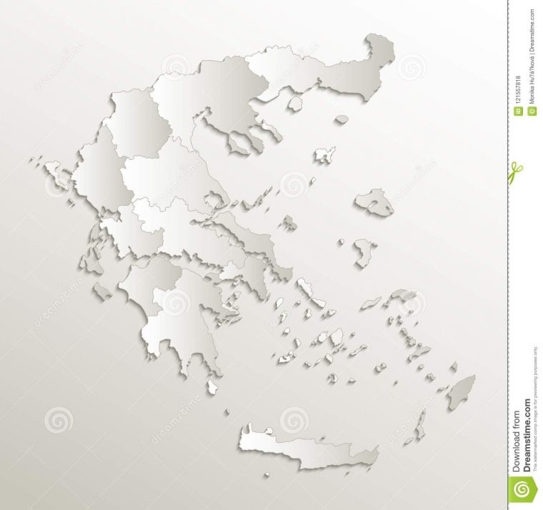 Trame Naturelle Vierge Individuelle Du Papier 3D De Carte De encequiconcerne Carte Des Régions Vierge