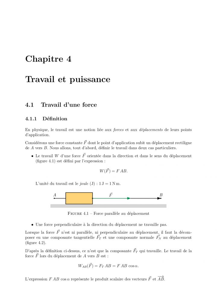 Travail Et Puissance Avec Exercices – Docsity intérieur Puissance 4 A Deux