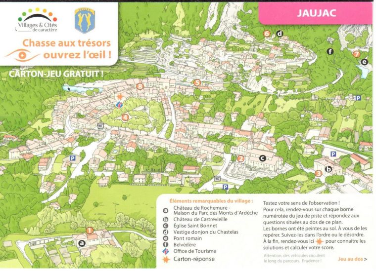 Treasure Hunt : What To Do In Ardeche Jaujac | Ardeche-Guide dedans Jeux De Parcours Gratuit