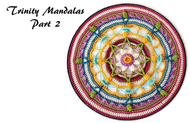 Trinity Mandalas Part 2 – Free Crochet Pattern | It's All In avec Mandala Fée