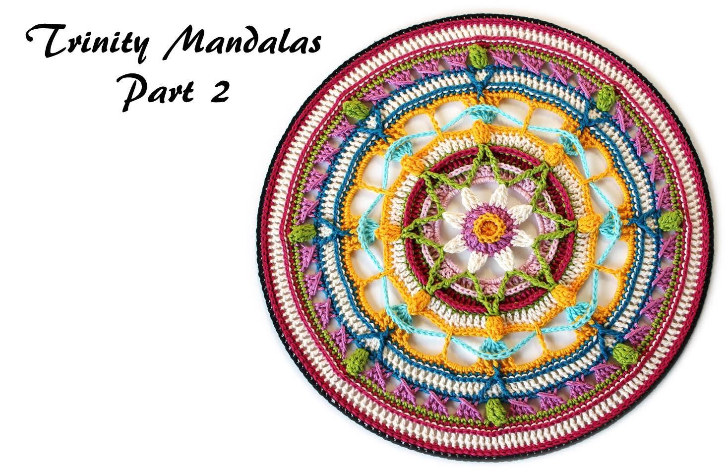 Trinity Mandalas Part 2 – Free Crochet Pattern | It&amp;#039;s All In avec Mandala Fée 