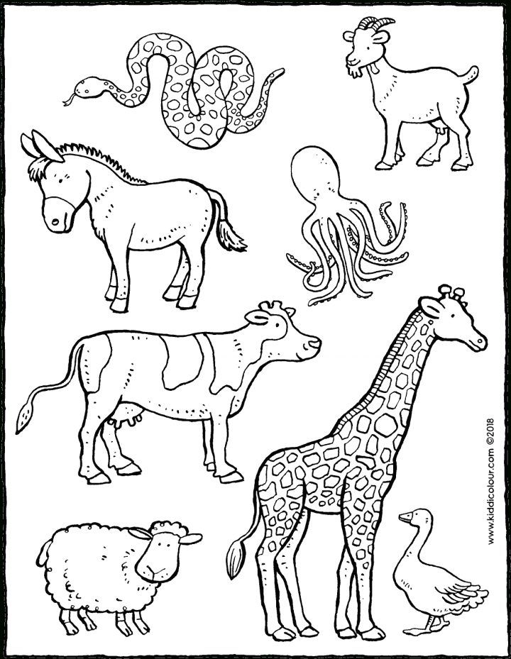 Trouve Les Animaux De La Ferme – Kiddicoloriage serapportantà Dessin Animaux De La Ferme À Imprimer