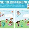Trouver Des Différences, Jeux Pour Les Enfants, Trouver Des Différences,  Des Jeux De Cerveau, Les Enfants, Jeu Éducatif Pour Les Enfants D'âge à Jeux De La Différence
