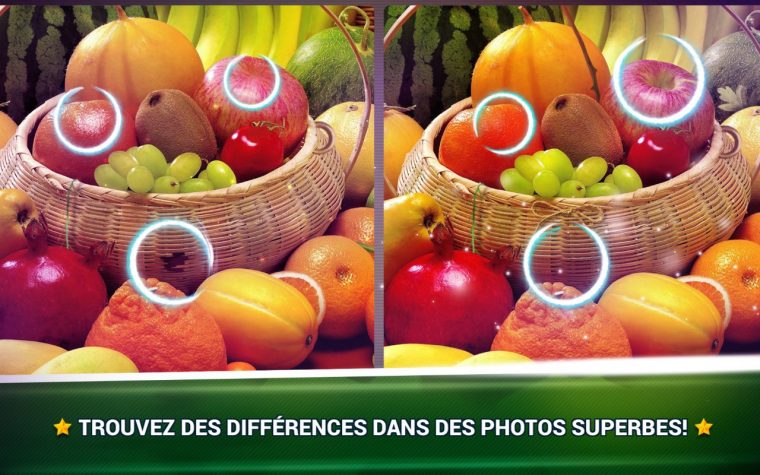 Trouver La Différence Fruits – Jeux Des Erreurs – Jeux à Jeux De Différence