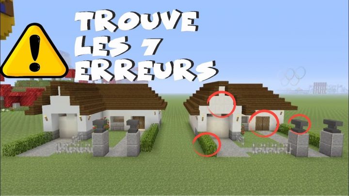 Trouver Les 7 Erreurs Dans Minecraft !!! avec Trouver Les 7 Erreurs