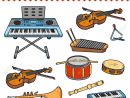 Trouvez Deux Mêmes Images, Jeu Éducatif Pour Les Enfants. Vector Set  D'instruments De Musique destiné Jeu D Instruments
