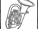 Tuba - Kiddicoloriage intérieur Trompette À Colorier