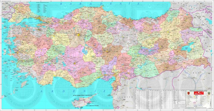 Turquie Carte à Carte De France Avec Region