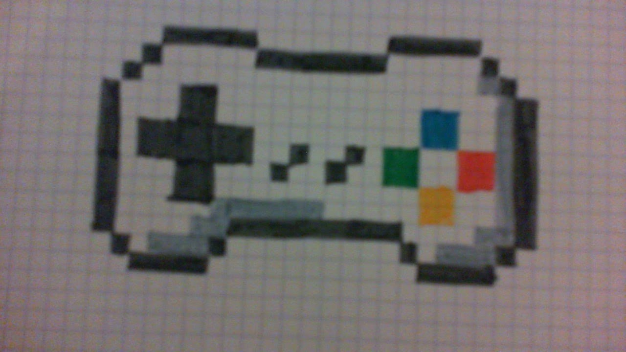 Tuto Comment Dessiner Une Manette De Jeux En Pixel Art intérieur Jeu De Coloriage Pixel 