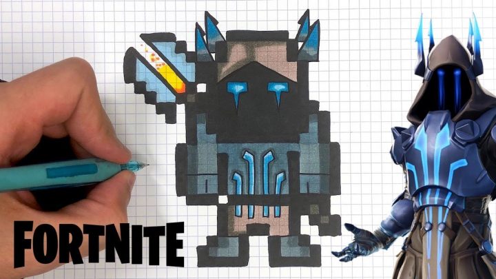 Tuto Dessin – Roi Des Glaces Pixel Art Fortnite avec Coloriage Pixel Gratuit