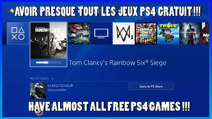 [Tuto/hack] Avoir Presque Tout Les Jeux Ps4 Gratuit/have Almost All Free  Ps4 Games !!! à Jeux De Tout Gratuit