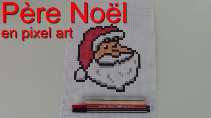 [Tuto]: Père Noël Pixel Art (Spécial Noël ) #6 dedans Pixel Art Pere Noel