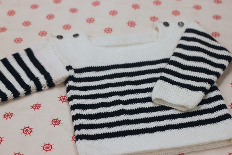 Tuto Tricot 6/9 Mois Pull Marin | Modele Tricot Bébé, Modele intérieur Jeux Bébé 6 Mois En Ligne