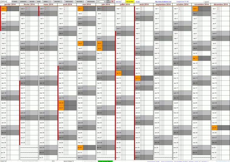 Un Calendrier Excel Magique ! avec Calendrier 2017 En Ligne