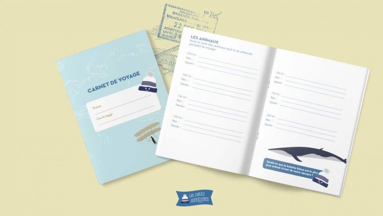 Un Carnet De Voyage Pour Enfant À Imprimer ! – Les Petits pour Carnet De Vacances À Imprimer