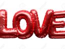 Un Ensemble De Quatre Lettres Ballon Métalliques Épelant Le Mot Amour Pour  Commémorer La Saint Valentin Sur Un Fond Blanc Isolé - Rendu 3D dedans Un Mot Pour Quatre Images