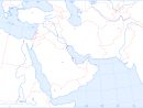 Un Fond De Carte Du Proche Et Du Moyen-Orient | Langlois pour Carte Europe Vierge À Compléter En Ligne
