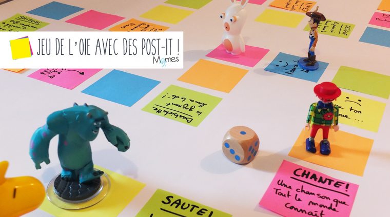 Un Jeu De L'oie Géant Avec Des Post-It – Momes intérieur Jeux Pour Les Petit De 4 Ans