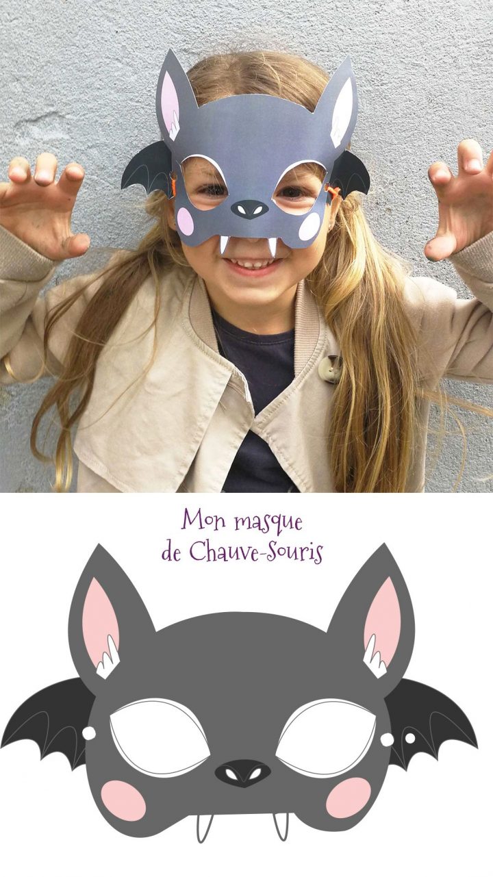 Un Masque De Chauve-Souris À Imprimer Et À Découper Pour pour Masque De Catwoman A Imprimer