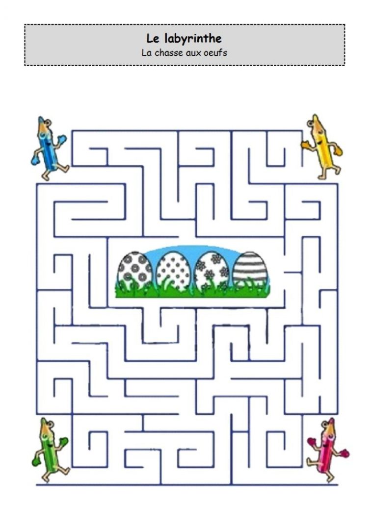 Un Peu Comme A Ecole Labyrinthe intérieur Exercice Grande Section Maternelle Gratuit A Imprimer