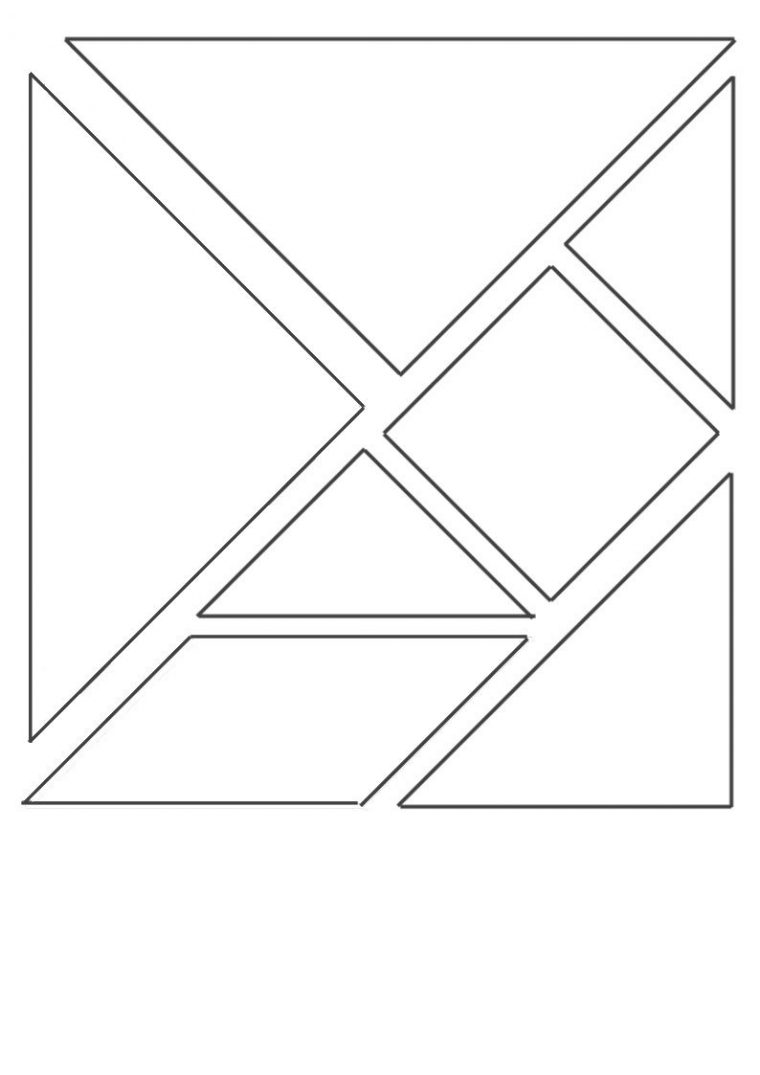 Un Peu Comme A Ecole Tangram dedans Tangram À Découper