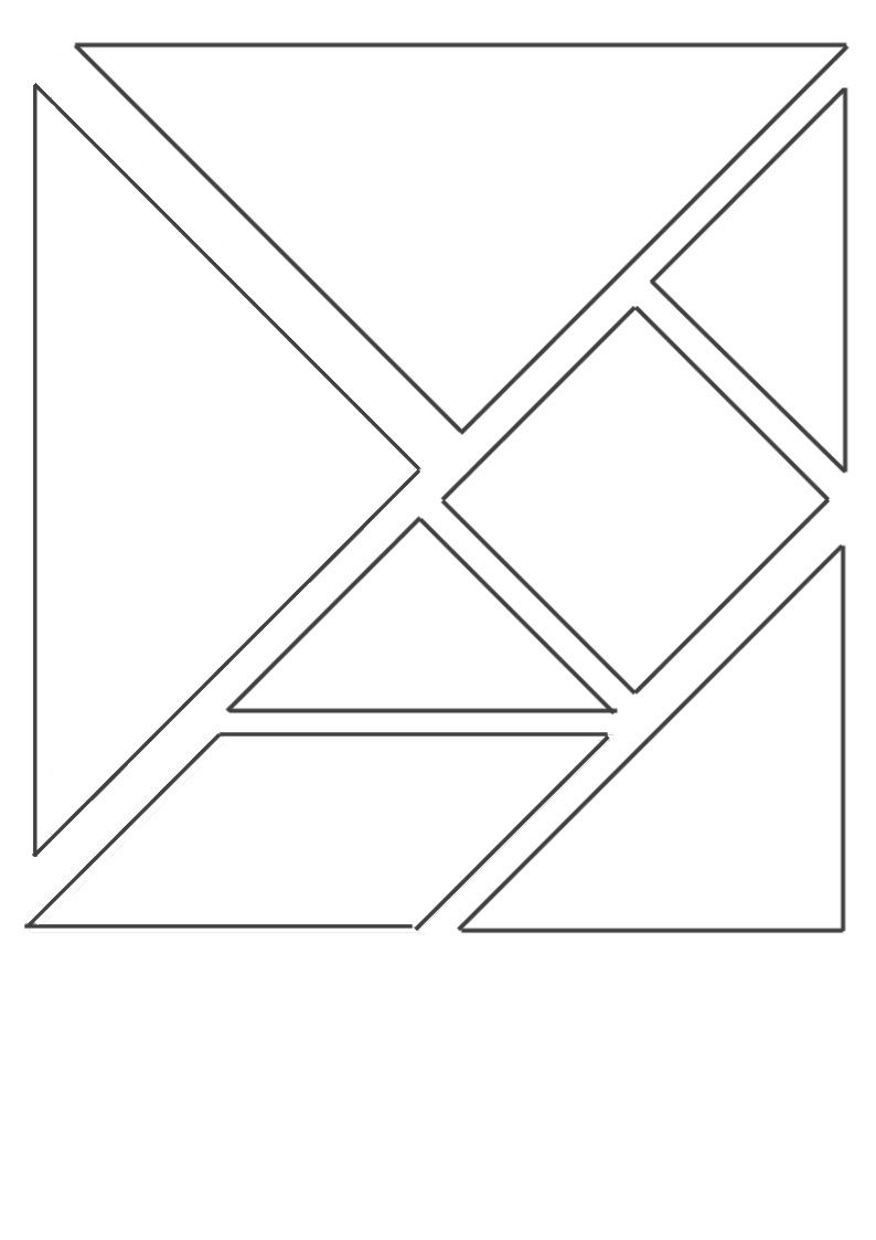 Un Peu Comme A Ecole Tangram intérieur Modèle Tangram À Imprimer