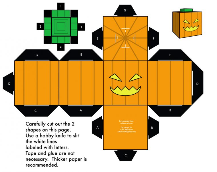 Une Activité Enfants Originale Pour Halloween : Les Papers Toys pour Paper Toy Gratuit