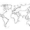 Une Carte Du Monde (Mappemonde) Vierge Pour La Géographie À à Carte De L Europe Vierge À Imprimer