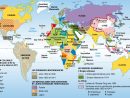 Une Carte Du Monde (Mappemonde) Vierge Pour La Géographie À destiné Carte Du Monde Pour Enfant