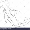 Une Jolie Image De Requin Pour L'activité De Détente.un pour Coloriage Requin À Imprimer
