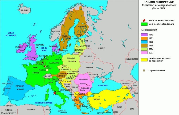 Union Européenne dedans Capitale Union Européenne