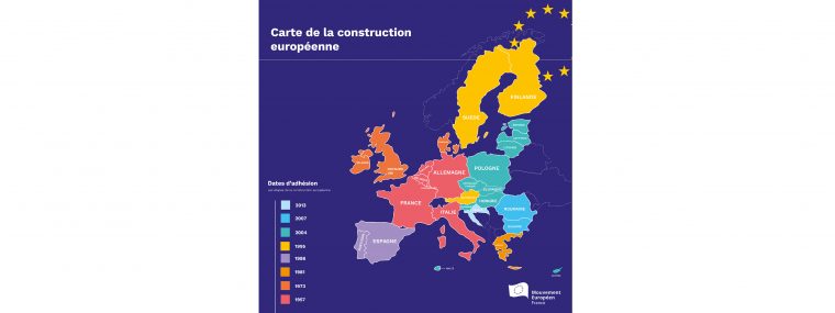 Union Européenne : La Construction Européenne En Carte concernant Carte Pays Union Européenne