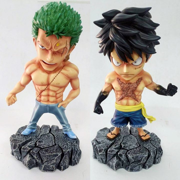 Us $10.99 |Anime One Piece Underworld Roronoa Zoro Sanji Monkey D Luffy  With Tattoo Pvc Action Figure Toys 15Cm|Monkey D Luffy|Roronoa Zoro|One  Piece tout Dessin Animé De One Piece