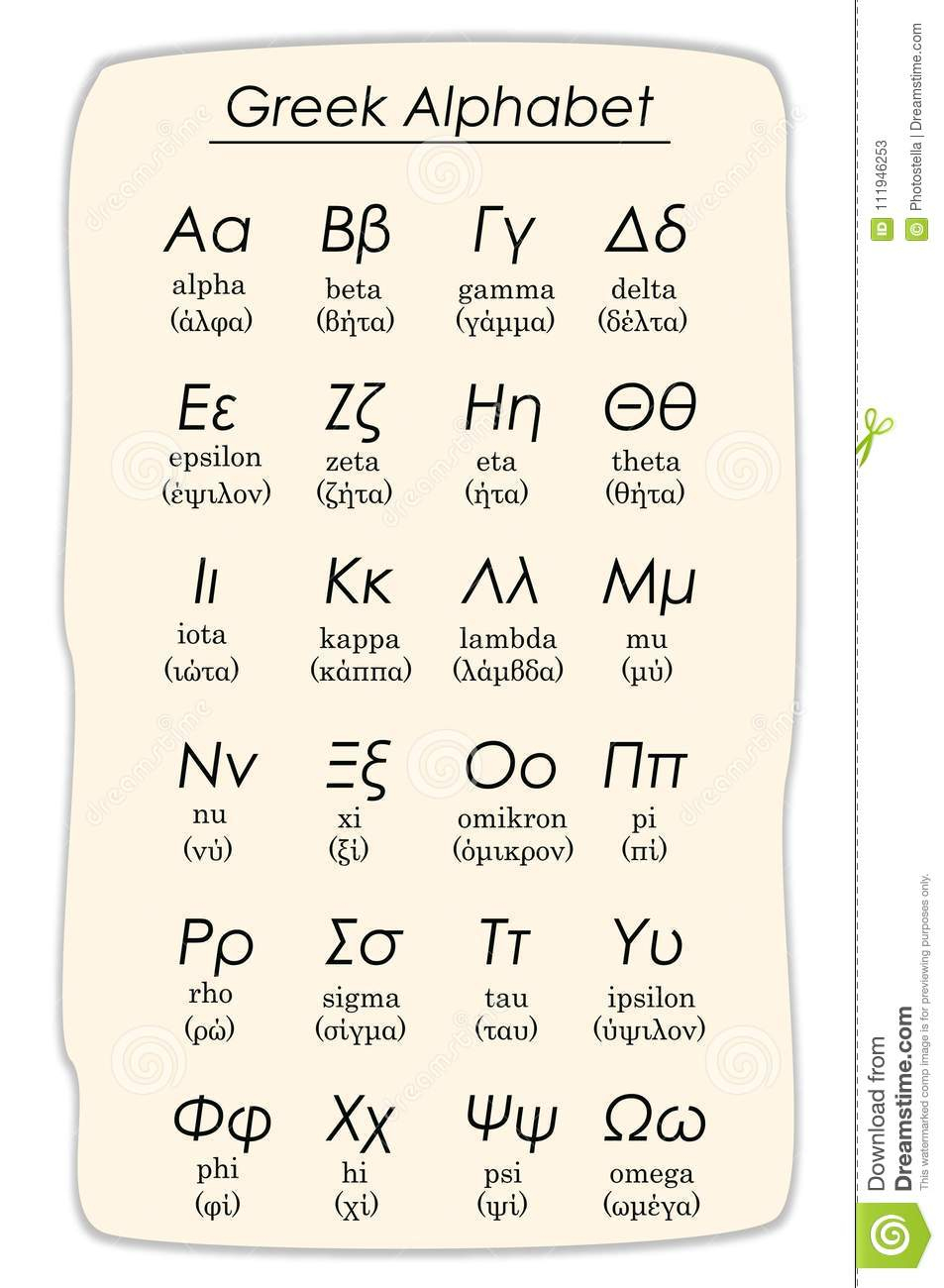 Vecteur D'alphabet Grec Avec Les Lettres Majuscules Et pour Alphabet Majuscule Et Minuscule