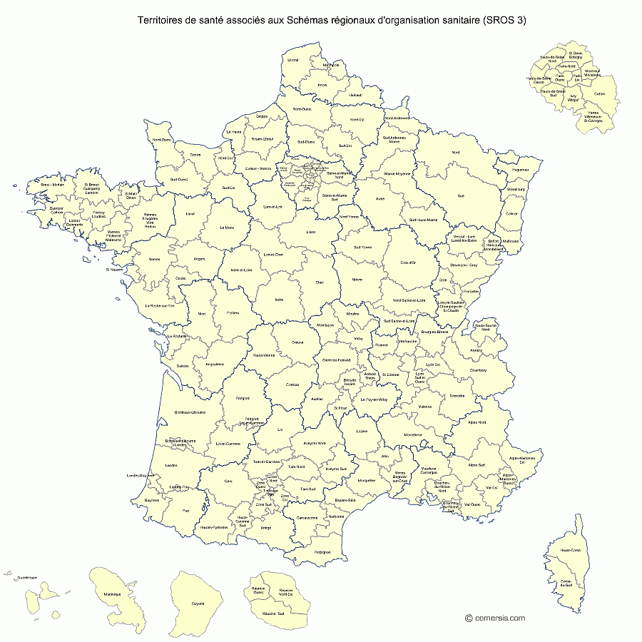 Vector Maps France tout Mappe De France 