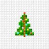 Vector Pixel Art Christmas Tree. Flat Design dedans Pixel Art De Noël