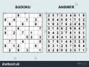 Vector Sudoku With Answer 171. Puzzle Game With Numbers concernant Sudoku Junior À Imprimer