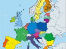 Vector Très Détaillée Carte Politique De L'union Européenne Avec Des  Drapeaux Et Capitales. Tous Les Éléments Sont Séparés Dans Des Couches encequiconcerne Capitale Union Européenne