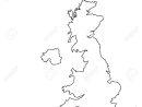 Vector Uk Carte Contour Dessin Illustration. Angleterre Icône Carte De  Ligne. Royaume-Uni De Grande-Bretagne. Uk Carte Comtés encequiconcerne Dessin De Angleterre