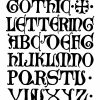 Vénitien Gothic Letter 15 Century | Lettrage tout Modele De Lettre Alphabet