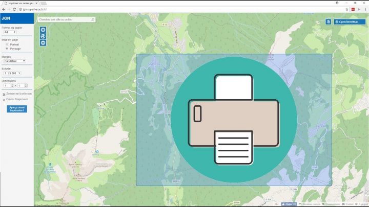 Vidéo] Comment Imprimer Facilement Une Carte Topographique tout Petite Carte De France A Imprimer