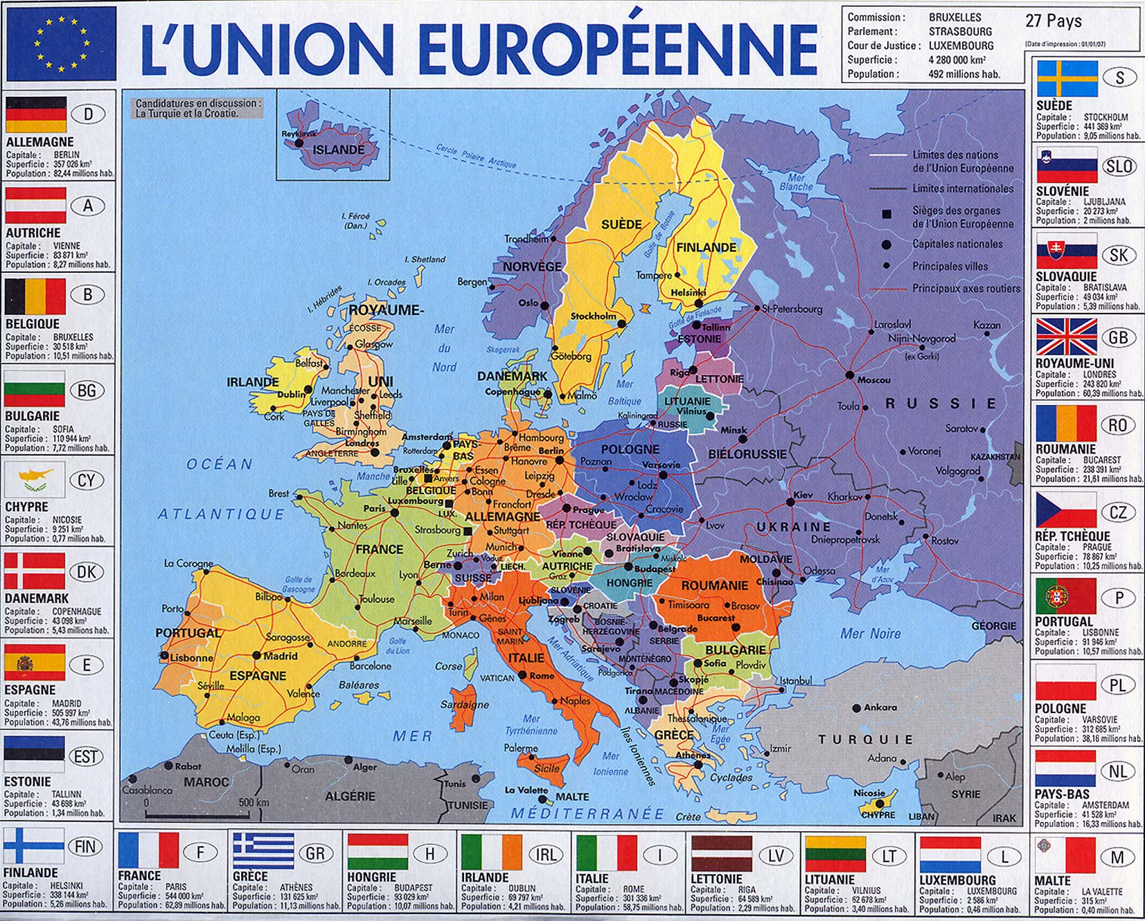 Vie serapportantà Les Capitales De L Union Européenne
