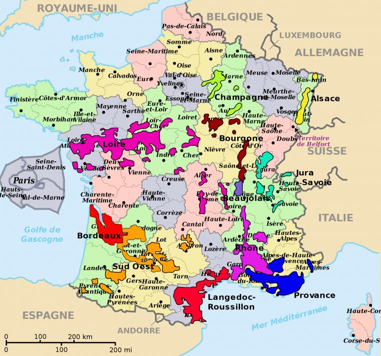 Viticulture Of France | France Wine, French Wine Regions intérieur Liste Region De France