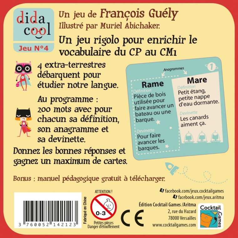 Vocadingo – Jeux De Cartes Éducatif – Vocabulaire – 6 Ans destiné Jeux Educatif Gratuit 6 Ans