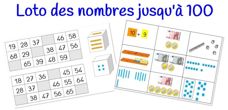 Voici Quelques Jeux De Lotos Permettant De Travailler Les avec Jeux Avec Des Nombres