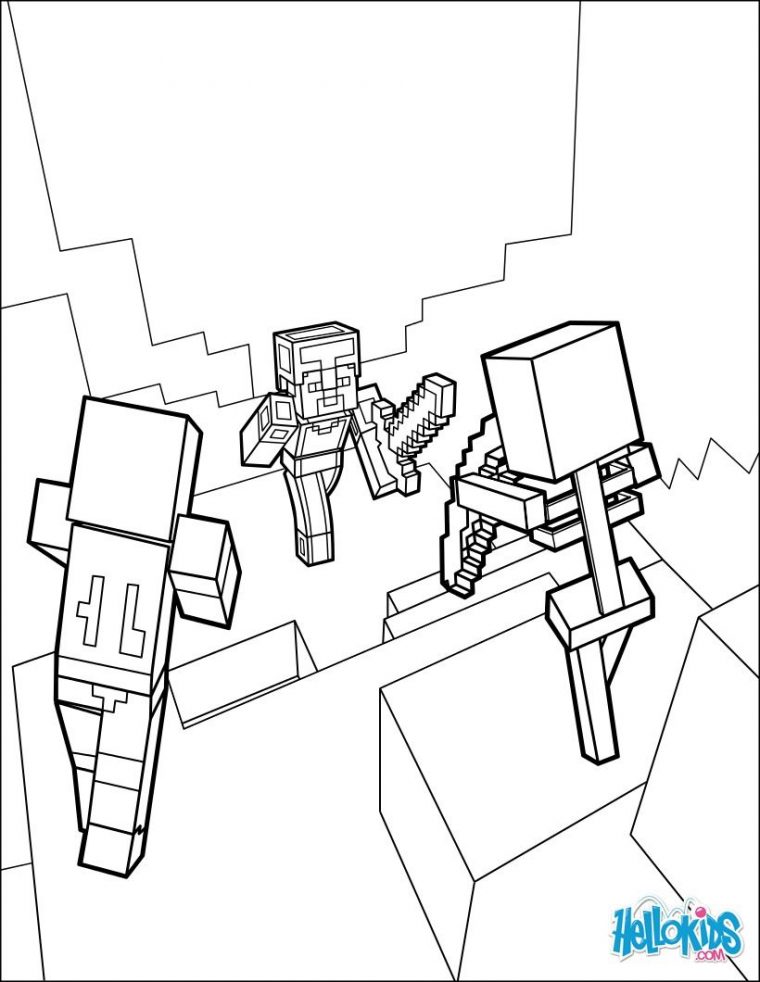 Voici Un Très Joli Coloriage Sur Le Jeu Minecraft. Un Dessin serapportantà Faire Coloriage Gratuit Sur Ordinateur